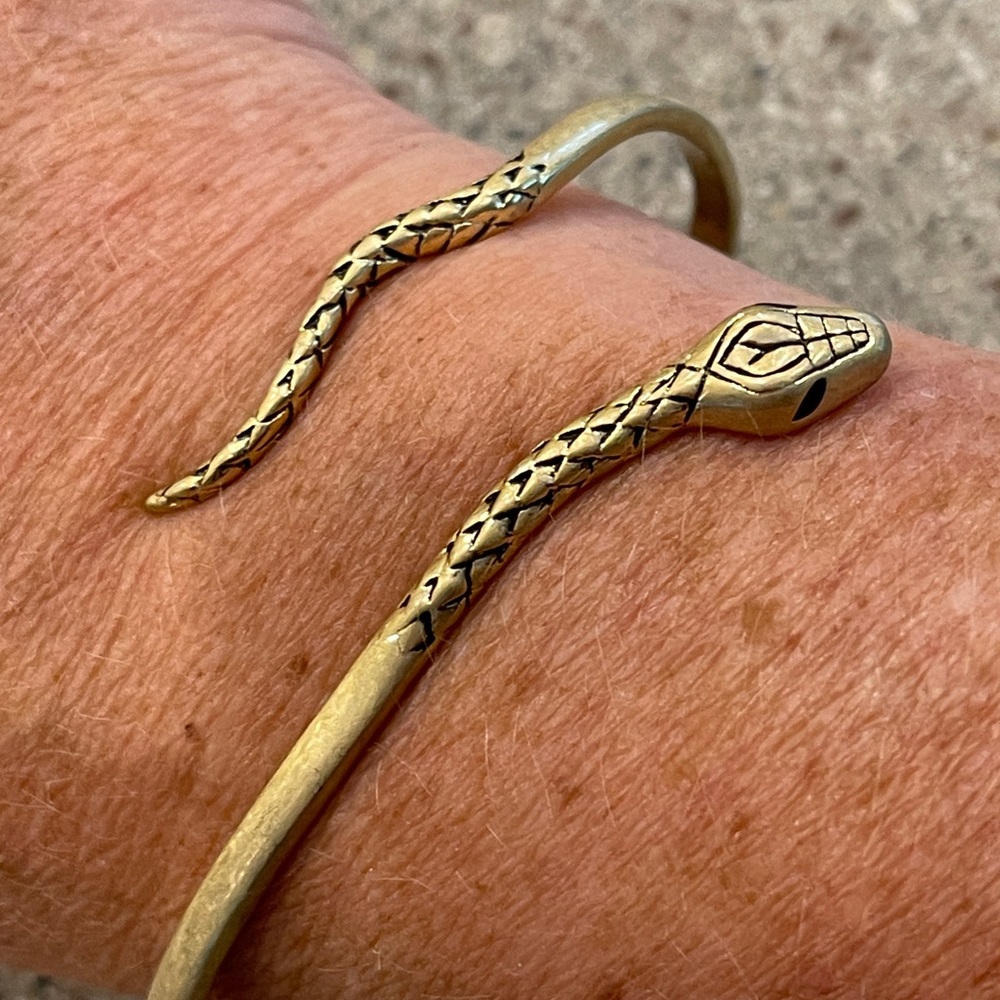 ⭐️⭐️JENNY BIRD⭐️⭐️ Gold Serpent Wire Palm Cuff